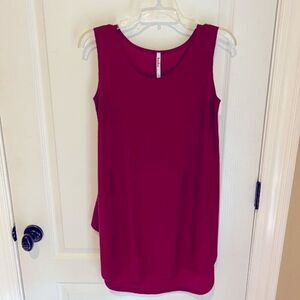 New Azules Garnet Long Strapless Ribbed Tank